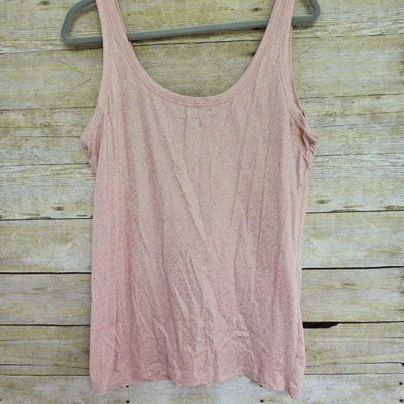 Pink and Gold Sparkle Tank Top - Picture 2 of 4